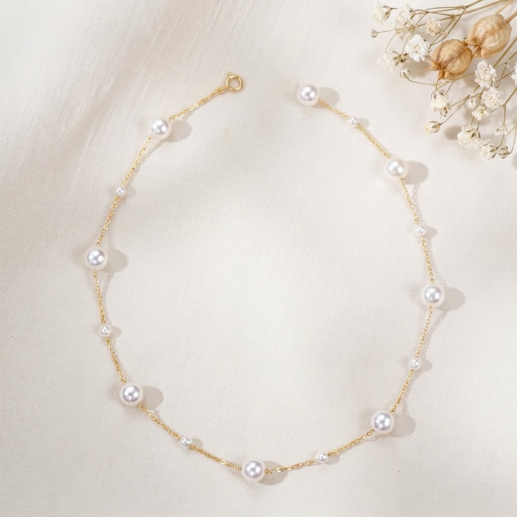Freshwater Pearl Bracelet in Sterling Silver