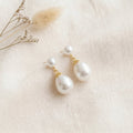 Freshwater Pearl Drop Earrings with Silver Post