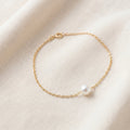 Freshwater Pearl Bracelet with Silver Chain