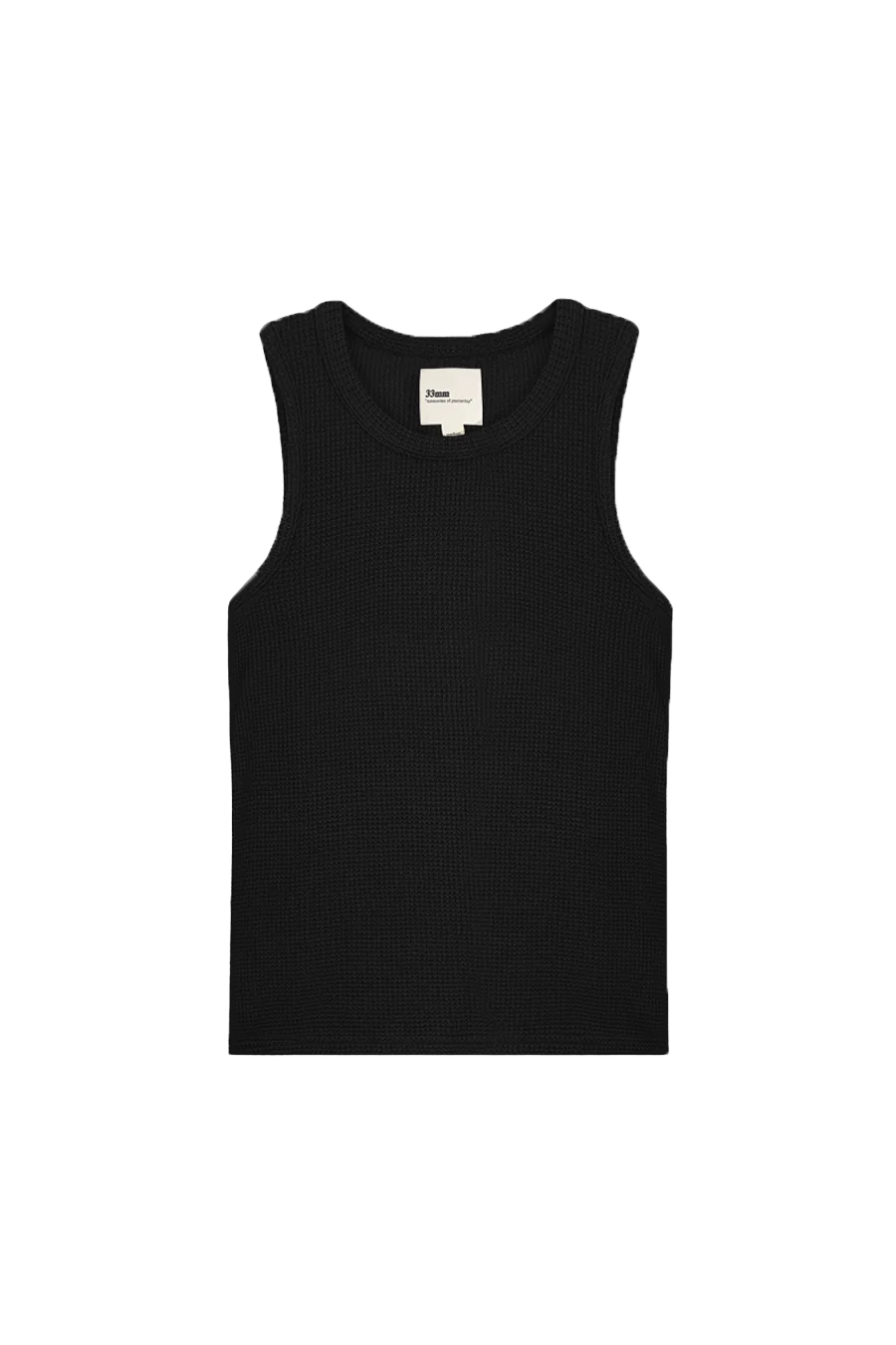 Andersen Waffle Tank, Black