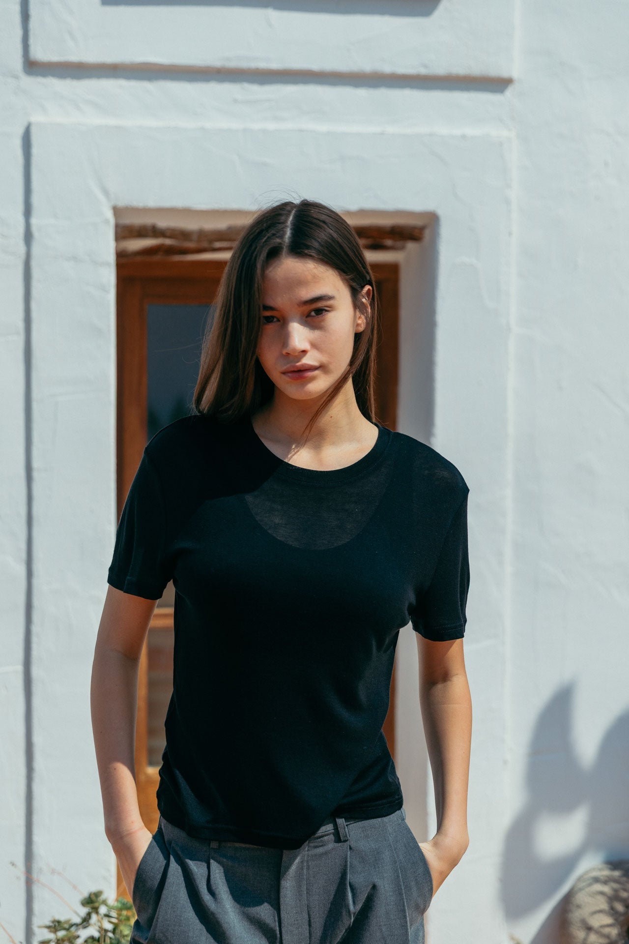 Andre Tencel T-Shirt, Black