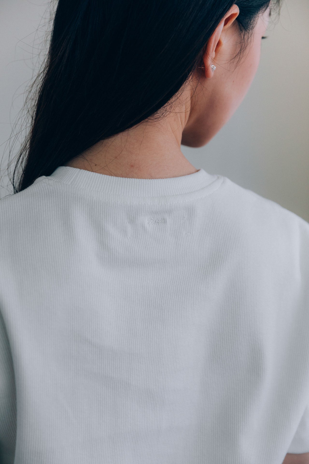 Bernard Ribbed T-Shirt, White