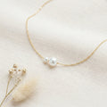 Double Freshwater Pearl Bracelet with Silver Chain