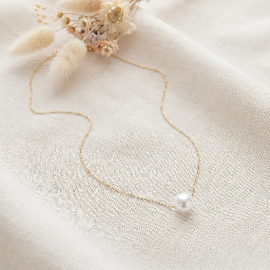 Freshwater Pearl Necklace in Sterling Silver