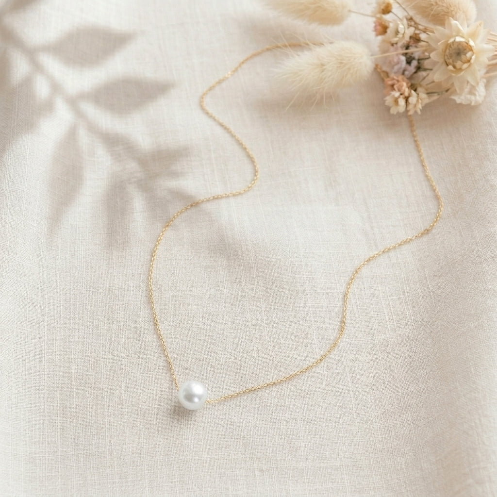 Freshwater Pearl Necklace in Sterling Silver