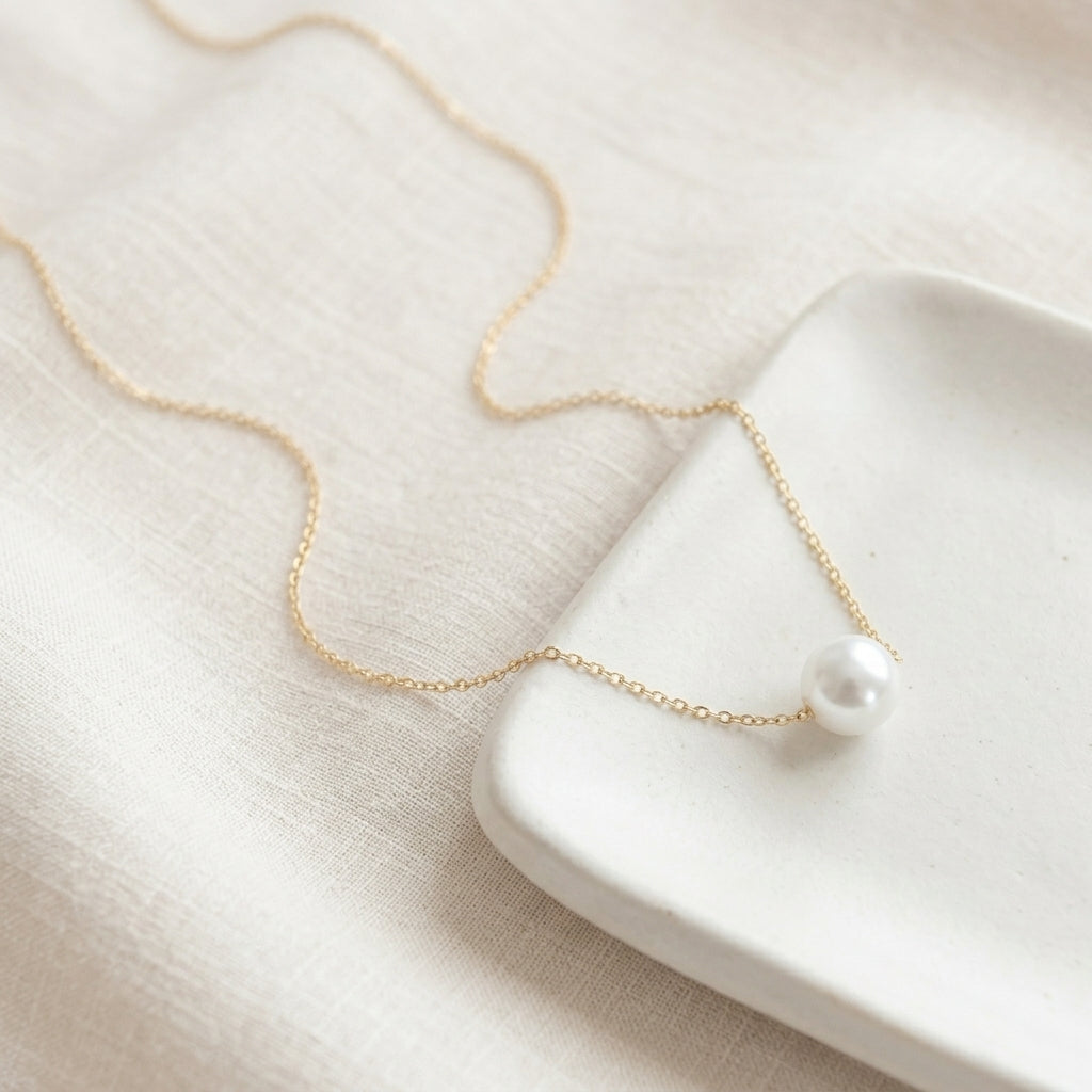 Freshwater Pearl Necklace in Sterling Silver