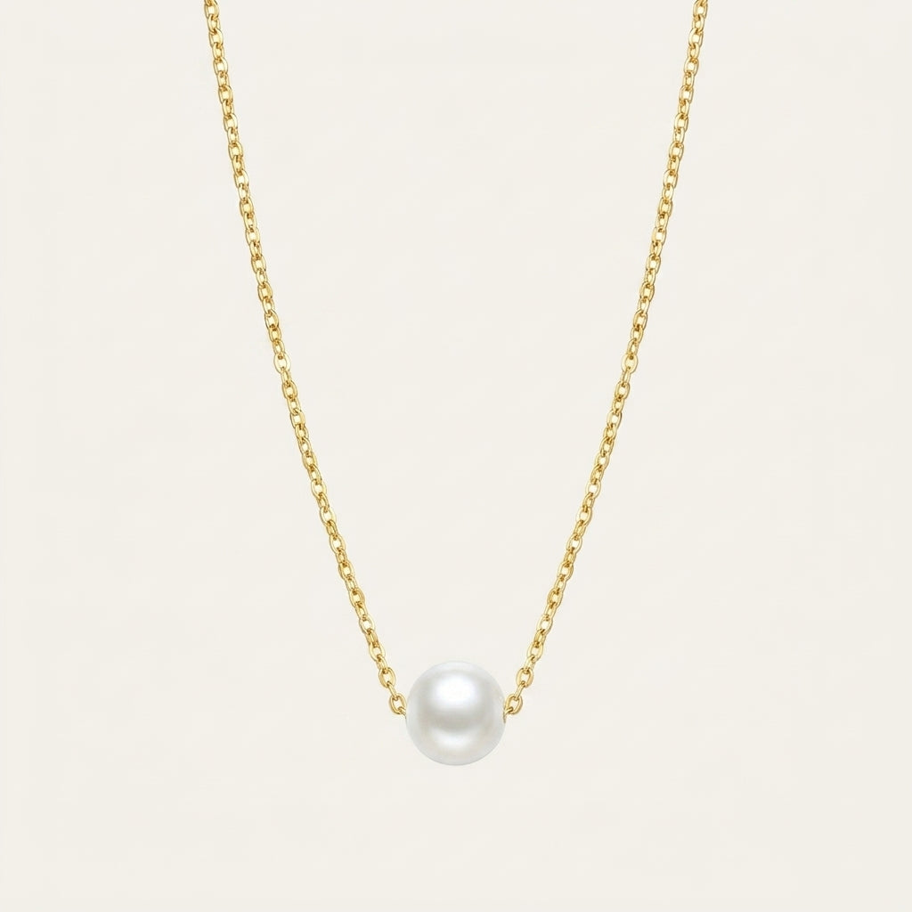 Freshwater Pearl Necklace in Sterling Silver