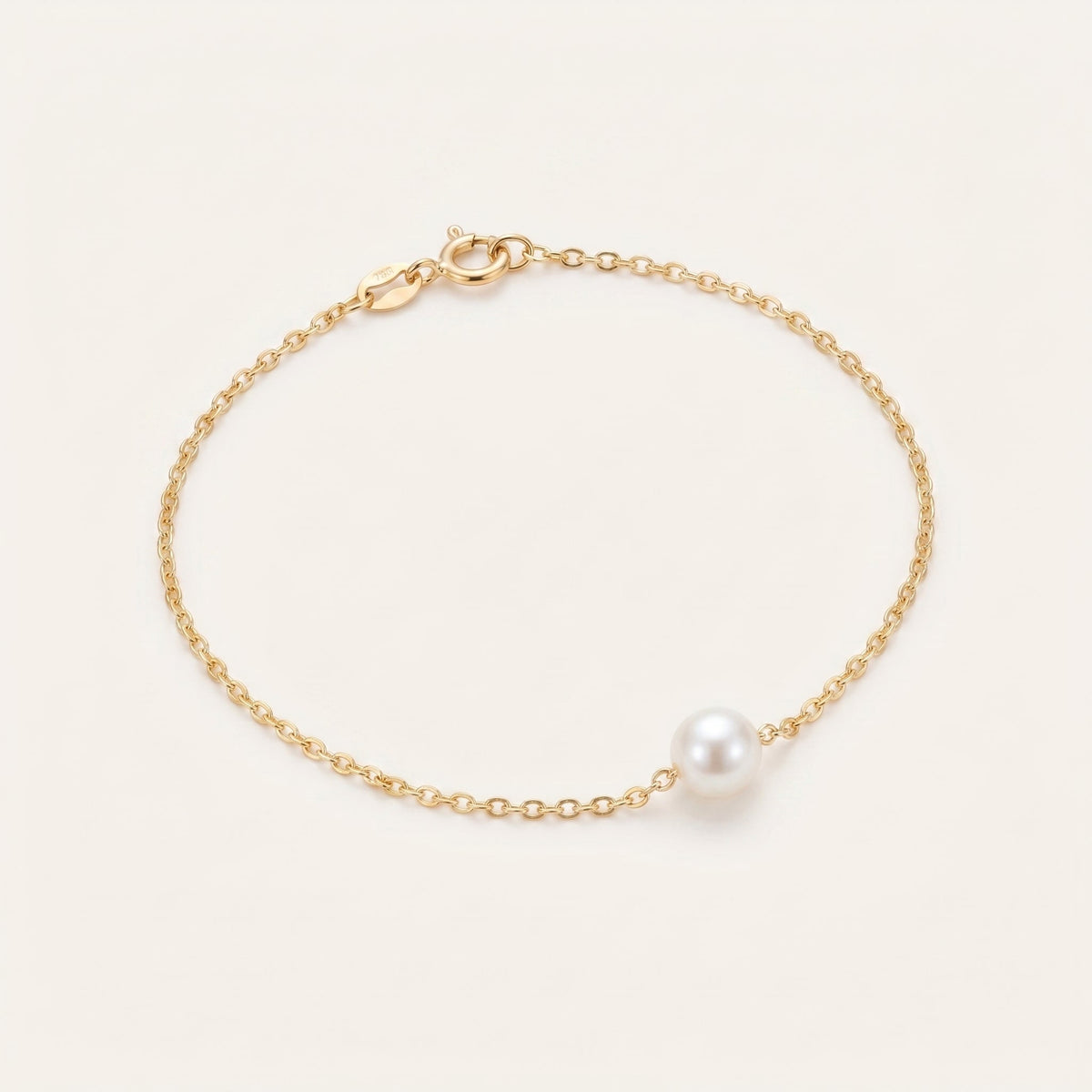 Freshwater Pearl Bracelet with Silver Chain